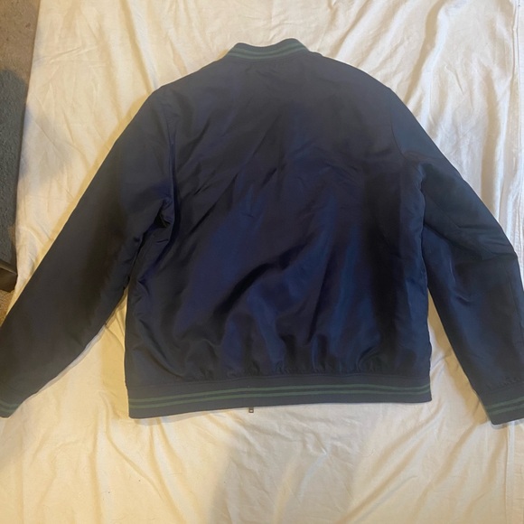Navy and green Jules Varsity jacket - Picture 5 of 5